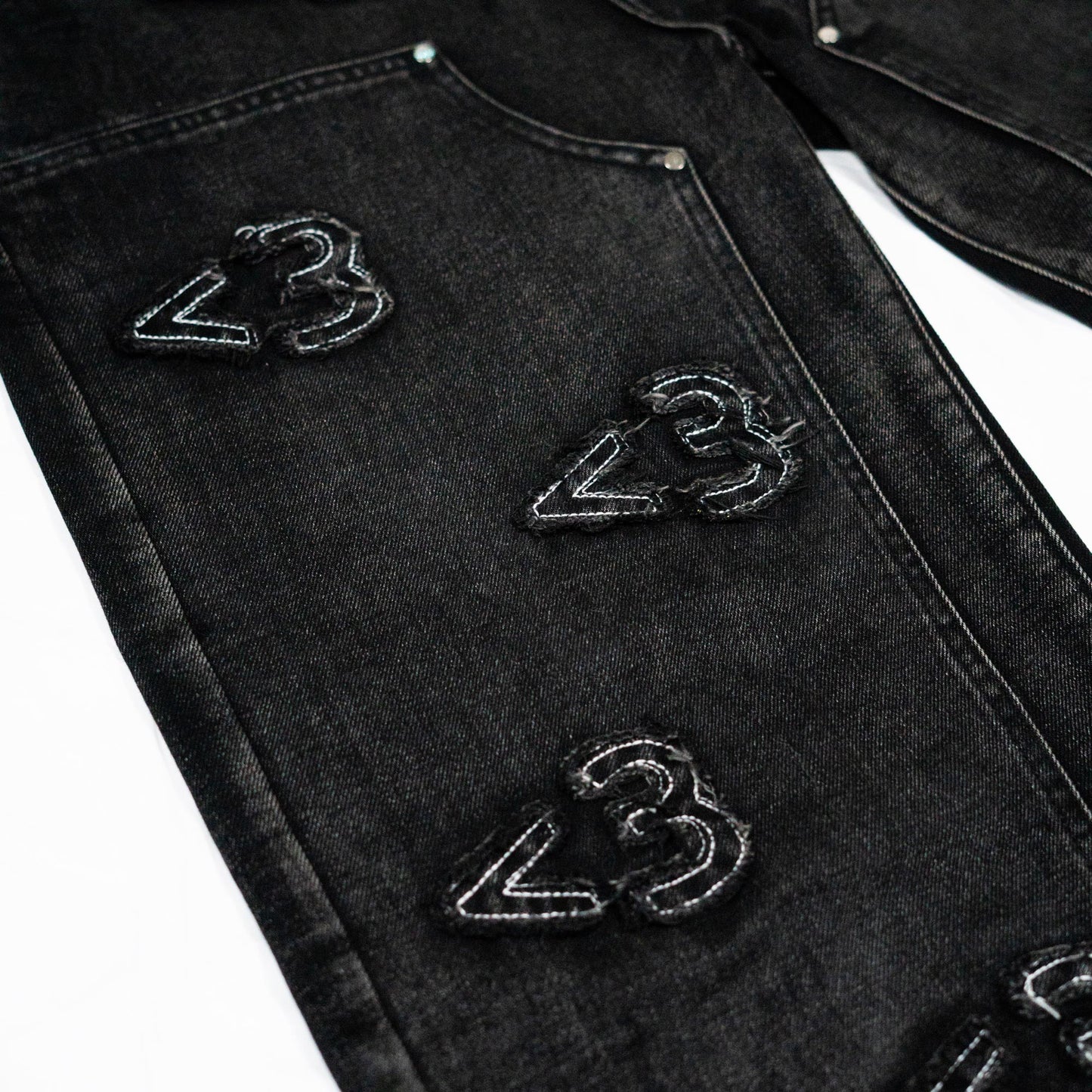 '<3' Double Knee Denim